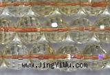 CCR391 15 inches 7mm faceted round citrine beads wholesale
