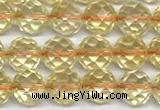 CCR398 15 inches 6mm faceted round citrine beads