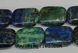 CCS177 15.5 inches 15*20mm rectangle dyed chrysocolla gemstone beads