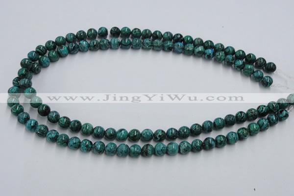 CCS202 15.5 inches 6mm round natural Chinese chrysocolla beads