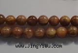 CCS351 15.5 inches 6mm round AB grade natural golden sunstone beads