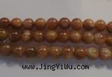 CCS361 15.5 inches 6mm round A grade natural golden sunstone beads