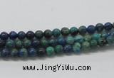 CCS50 16 inches 4mm round dyed chrysocolla gemstone beads wholesale