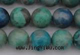 CCS514 15.5 inches 12mm round natural chrysocolla gemstone beads