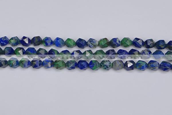 CCS547 15.5 inches 8mm faceted nuggets dyed chrysocolla beads