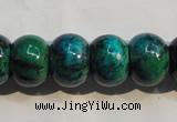 CCS618 15.5 inches 12*16mm rondelle dyed chrysocolla gemstone beads