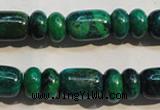 CCS645 15.5 inches 5*10mm rondelle & 10*14mm drum dyed chrysocolla beads