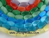 CCT08 Faceted brick 14 inches 9*16mm cats eye beads Wholesale