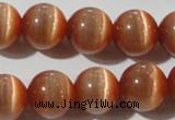 CCT1378 15 inches 7mm round cats eye beads wholesale