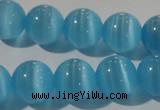 CCT1383 15 inches 7mm round cats eye beads wholesale