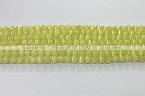 CCT1414 15 inches 4mm, 6mm round cats eye beads