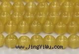 CCT1415 15 inches 4mm, 6mm round cats eye beads
