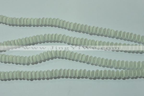 CCT230 15 inches 3*6mm rondelle cats eye beads wholesale
