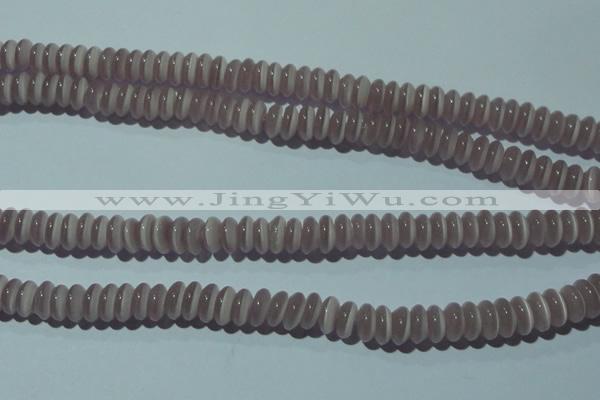 CCT260 15 inches 3*7mm rondelle cats eye beads wholesale