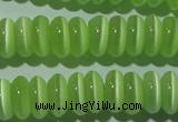 CCT263 15 inches 3*7mm rondelle cats eye beads wholesale