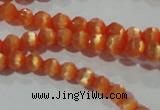 CCT309 15 inches 4mm faceted round cats eye beads wholesale