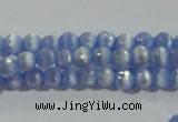 CCT321 15 inches 4mm faceted round cats eye beads wholesale