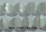 CCT371 15 inches 8mm faceted round cats eye beads wholesale