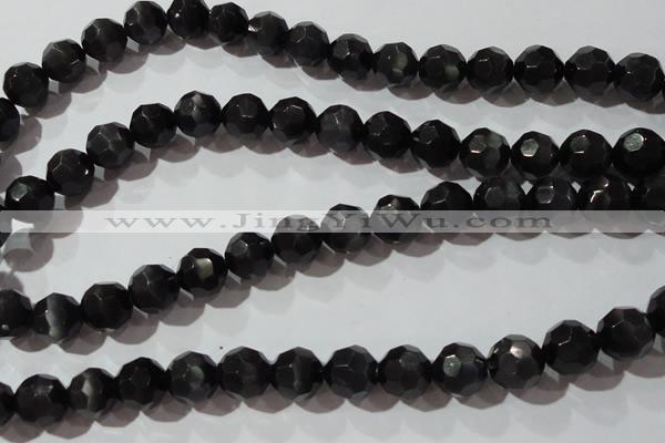 CCT398 15 inches 10mm faceted round cats eye beads wholesale