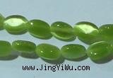 CCT608 15 inches 4*6mm oval cats eye beads wholesale