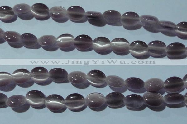 CCT663 15 inches 8*10mm oval cats eye beads wholesale