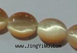 CCT667 15 inches 8*10mm oval cats eye beads wholesale
