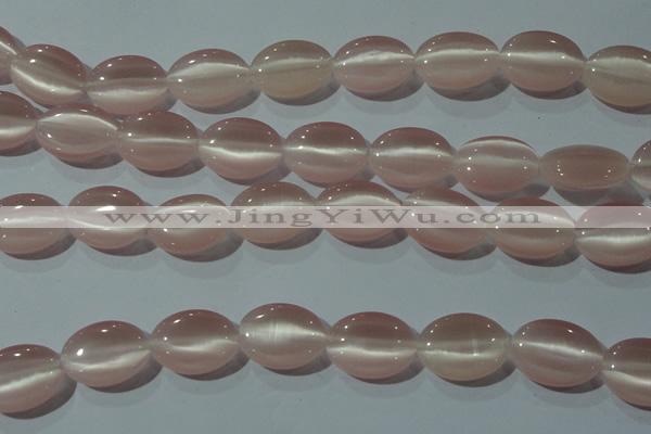 CCT724 15 inches 10*14mm oval cats eye beads wholesale