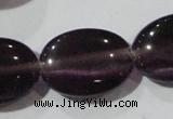 CCT733 15 inches 10*14mm oval cats eye beads wholesale