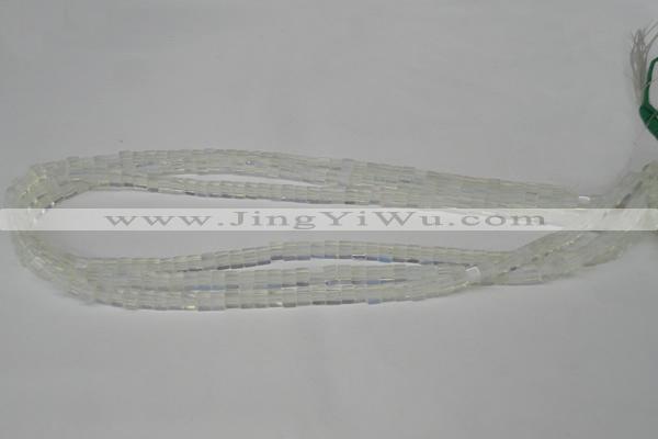 CCU01 15.5 inches 4*4mm cube opal beads wholesale