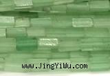 CCU1087 15 inches 2*4mm cuboid green aventurine jade beads