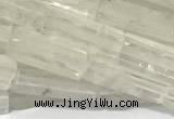 CCU1131 15 inches 4*13mm cuboid white crystal beads