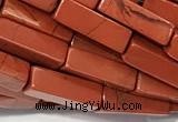 CCU1160 15 inches 4*13mm cuboid red jasper beads