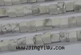 CCU302 15.5 inches 4*4mm cube white howlite beads wholesale