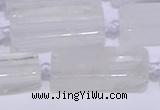 CCU600 15.5 inches 8*20mm - 10*30mm cuboid white crystal beads