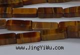 CCU719 15.5 inches 4*13mm cuboid yellow tiger eye beads wholesale