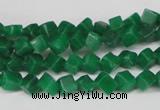 CCU92 15.5 inches 4*4mm cube dyed white jade beads wholesale
