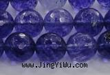 CCY606 15.5 inches 16mm faceted round blue cherry quartz beads