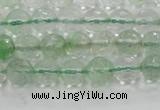 CCY611 15.5 inches 6mm faceted round green cherry quartz beads