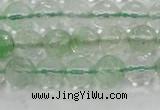 CCY612 15.5 inches 8mm faceted round green cherry quartz beads