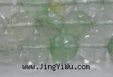 CCY615 15.5 inches 14mm faceted round green cherry quartz beads