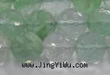 CCY616 15.5 inches 16mm faceted round green cherry quartz beads