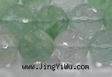 CCY617 15.5 inches 18mm faceted round green cherry quartz beads