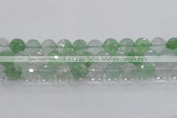 CCY618 15.5 inches 20mm faceted round green cherry quartz beads