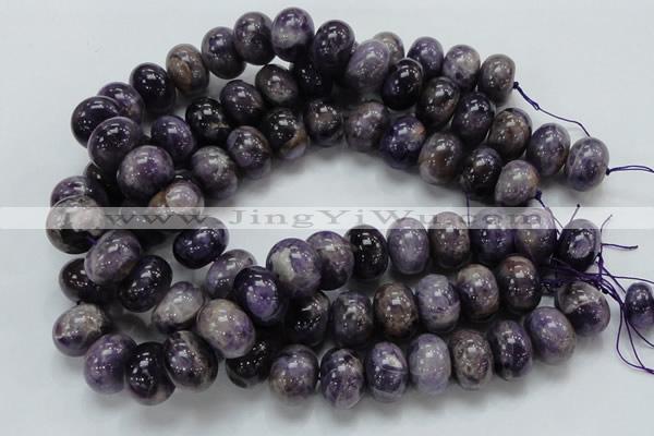 CDA20 15.5 inches 15*20mm rondelle dogtooth amethyst quartz beads