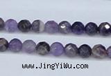 CDA58 15.5 inches 6mm faceted round dogtooth amethyst beads