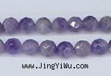 CDA59 15.5 inches 8mm faceted round dogtooth amethyst beads