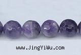CDA61 15.5 inches 12mm faceted round dogtooth amethyst beads