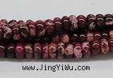 CDE06 15.5 inches 4*8mm rondelle dyed sea sediment jasper beads