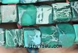 CDE1216 15.5 inches 6mm - 6.5mm cube sea sediment jasper beads