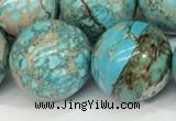 CDE1374 15.5 inches 20mm round sea sediment jasper beads wholesale